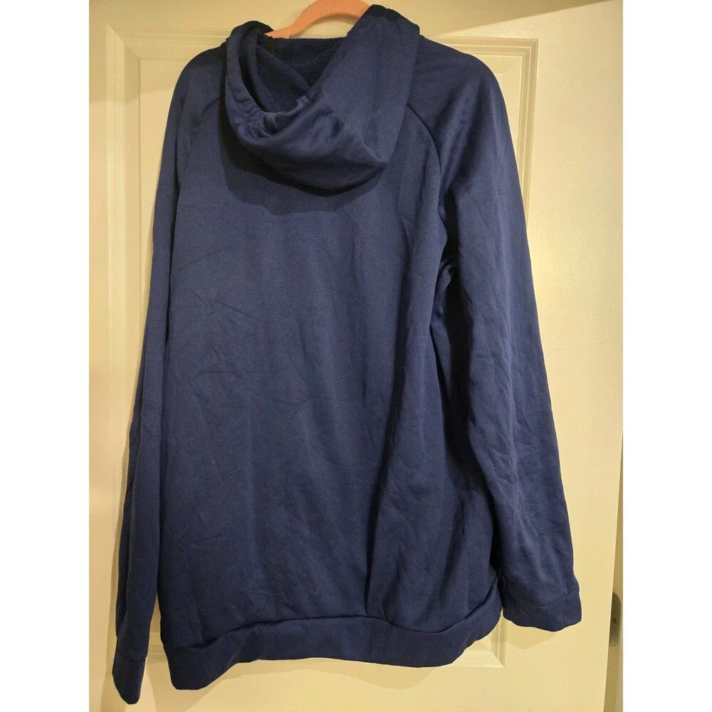 Nike Sportswear Club Fleece Hoodie Mens XLT Blue Pullover Sweatshirt Logo Swoosh